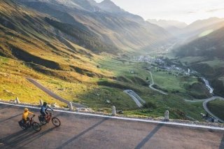 L'une des étapes du Glacier Bike Tour